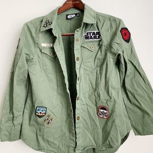 Star Wars green button up